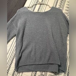 Ann Taylor Women's Textured Gray Sweater